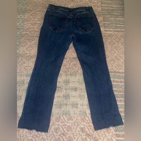 INC brand distressed straight leg regular crop fit jeans. EUC - Picture 3 of 12
